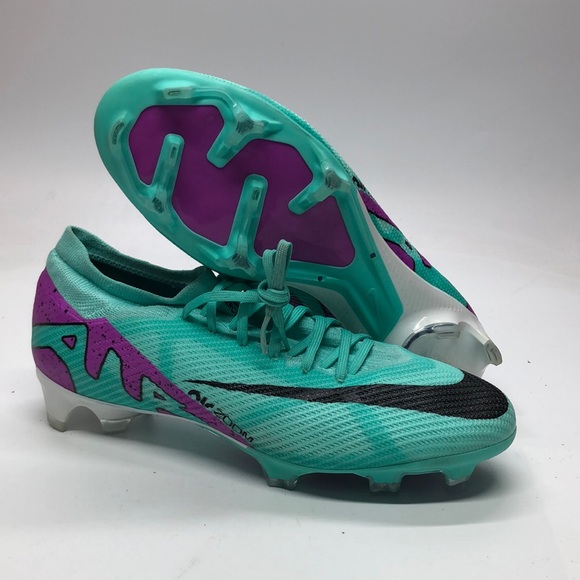 Mens Zoom Vapor 15 Pro FG Teal/Purple DJ5603-300 USED Sz 10 - Picture 1 of 15